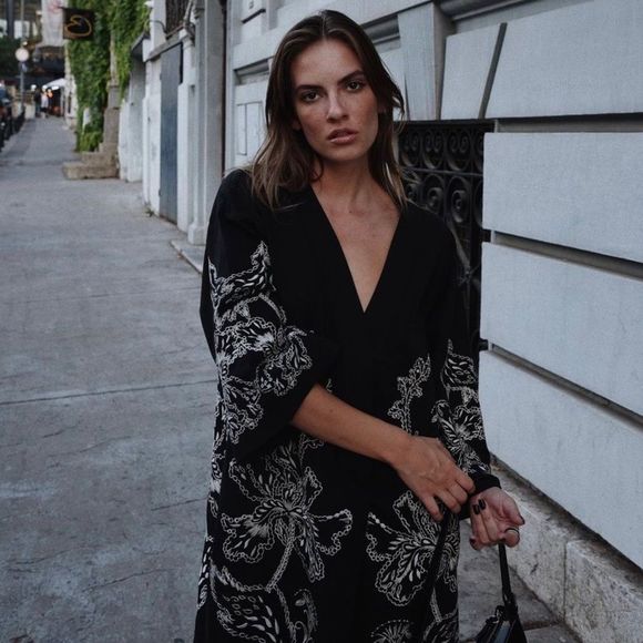 H&M Limited Embroidered Kaftan Dress - Picture 3 of 10